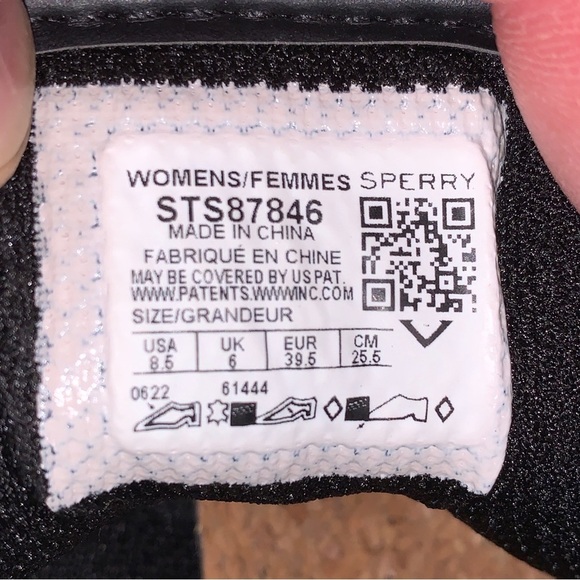 Sperry Shoes Womens 8.5 Soletide Mid Seacycled Sneakers Black Leather STS87846 - Picture 7 of 7